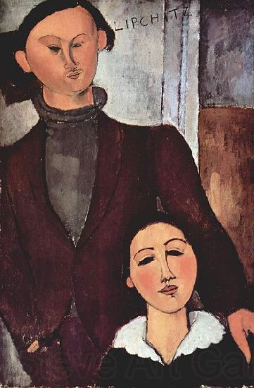 Amedeo Modigliani Portrat des Jacques Lipchitz mit seiner Frau